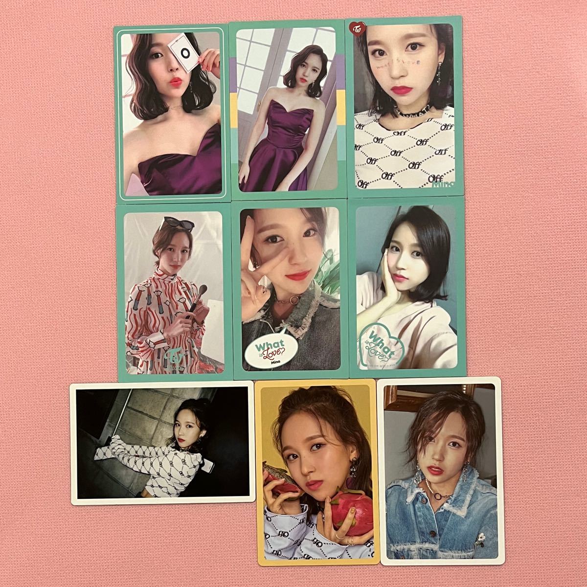 TWICE ミナ トレカ 9枚セット What is Love|Yahoo!フリマ(旧 TWICE ミナ トレカ 9枚セット What is Love|Yahoo!フリマ(旧