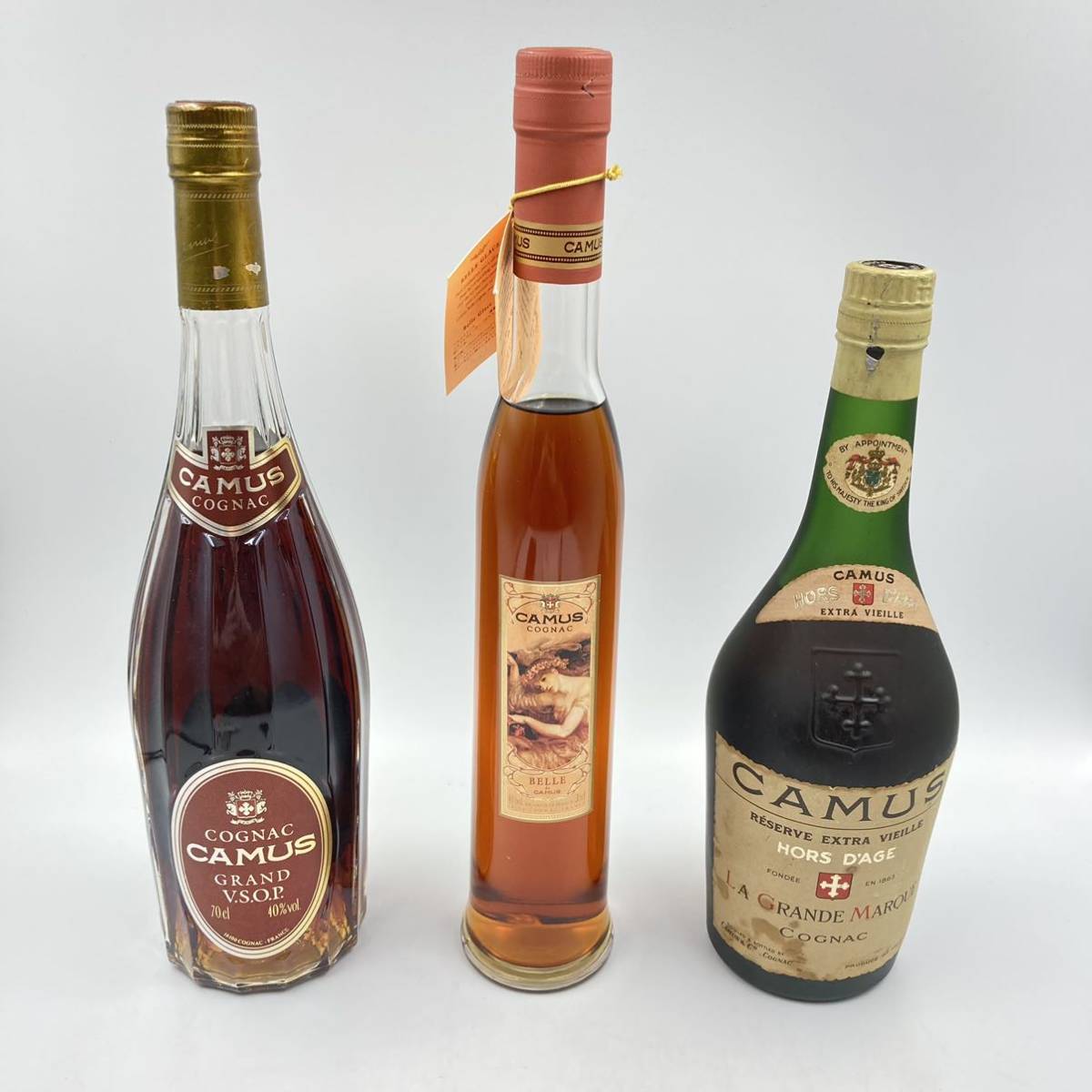 HK-S958☆未開栓 CAMUS カミュ 3点おまとめ☆容量350~700ml/アルコール