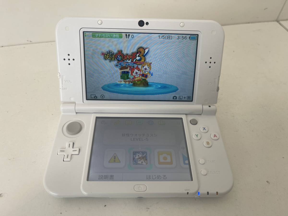 任天堂 Newニンテンドー 3DS LL パールホワイト 本体 タッチペン SD