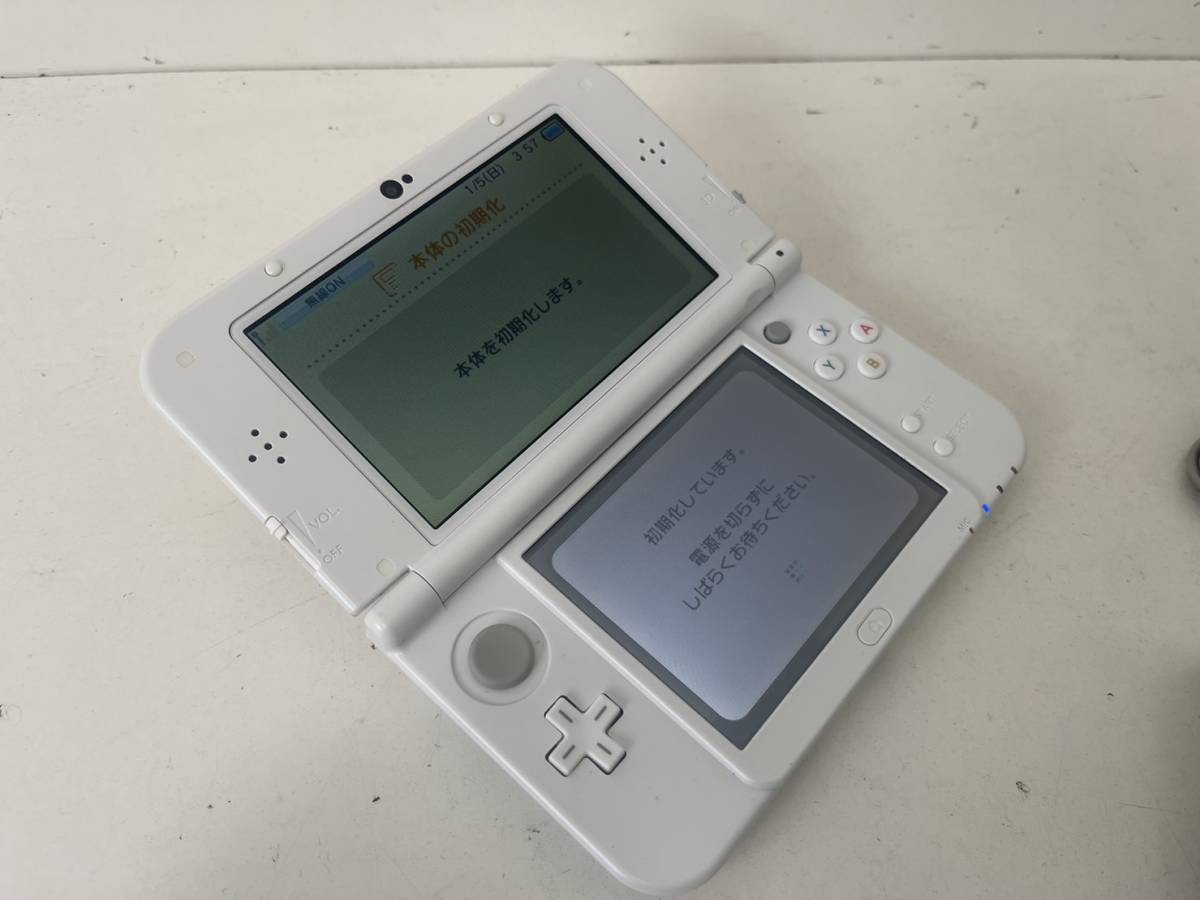任天堂 Newニンテンドー 3DS LL パールホワイト 本体 タッチペン SD