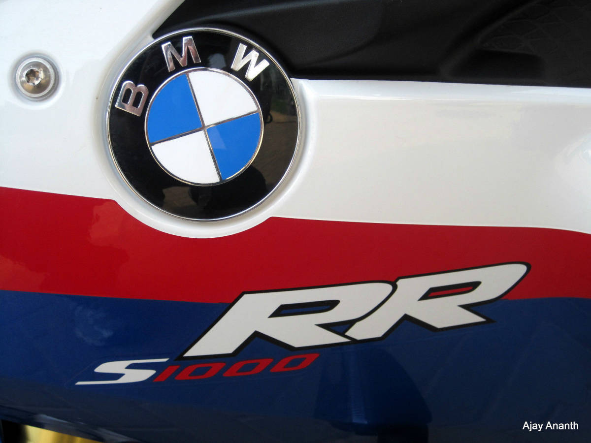 送料無料 BMW S1000RR logo Decal Sticker バイク ステッカー シール デカール 170mm x 37mm 2枚セット ホワイト_画像3