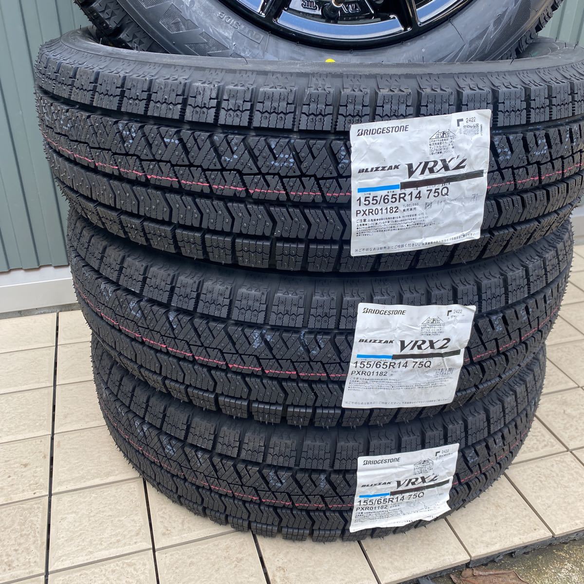 2022年製】◇155/65R14 + G-SPEED G02◇ブリヂストン ブリザックVRX2