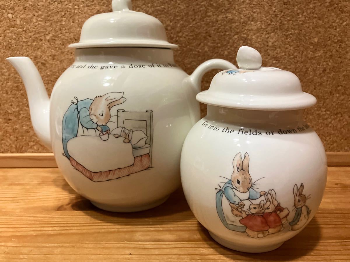 ウエッジウッド　ピーターラビット　ポット&シュガーポット WEDGWOOD