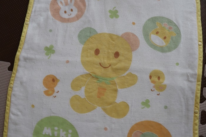  Miki House gauze sleeper towel sleeper blanket stroller blanket cotton 100% lap blanket baby 