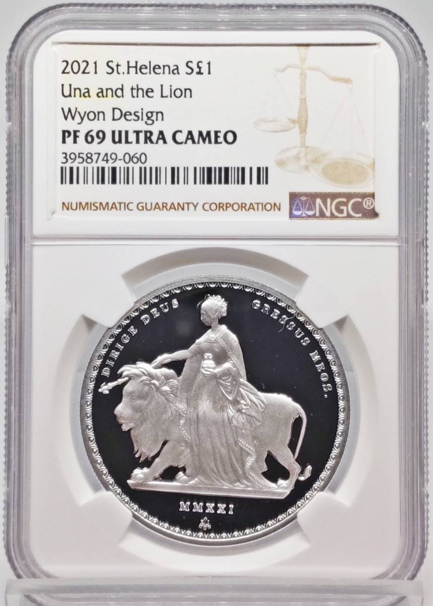 2021 セントヘレナ ウナとライオン £1プルーフ銀貨 NGC PF69UC⑧ 2021 セントヘレナ ウナとライオン £1プルーフ銀貨 NGC PF69UC⑤
