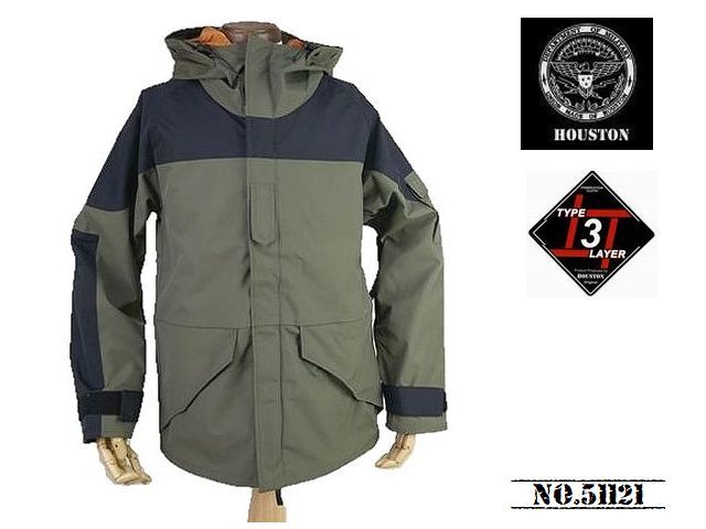 【送料無料 32%OFF】HOUSTON ECWCS PARKA エクワックス パーカー CUSTOMモデル 　 NO.51121 OLIVE DRAB _XXLサイズ_画像1