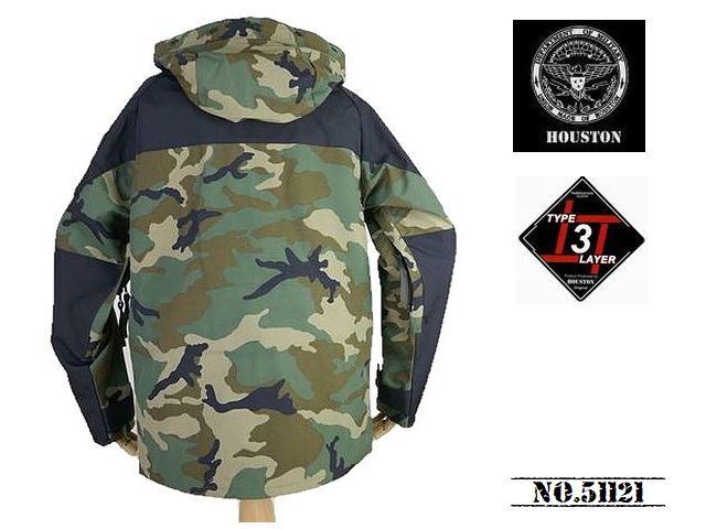 【送料無料 32%OFF】HOUSTON ECWCS PARKA エクワックス パーカー CUSTOMモデル 　 NO.51121 WOODLAND _Lサイズ_画像5