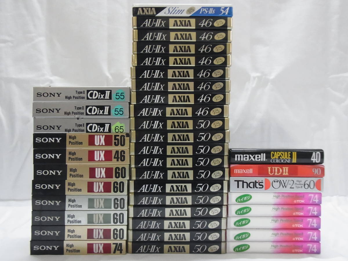 ヤフオク! - △39本 まとめて 未開封 カセットテープ ハイポジ SO...