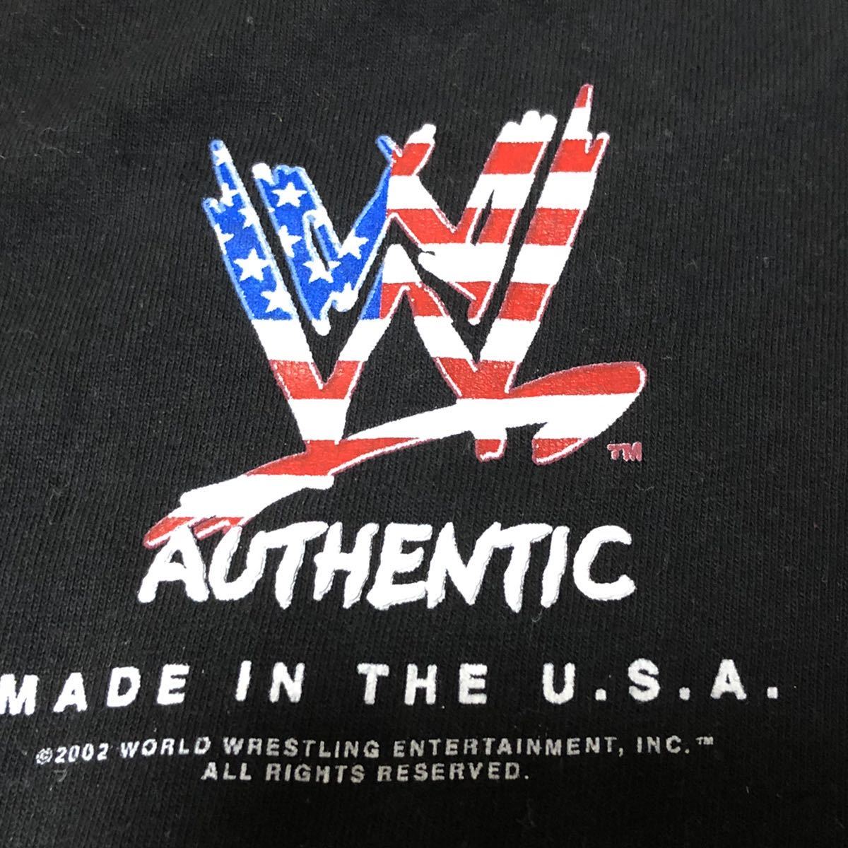  rare WWE Logo T-shirt Professional Wrestling beautiful goods 2002 year vintage wwe logo