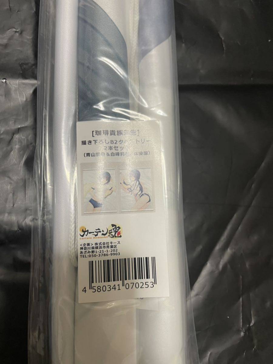  Coffee Kizoku B2 гобелен 2 шт. комплект занавески душа Aoyama .. белый . груша цветок Royal mountain новый товар нераспечатанный 