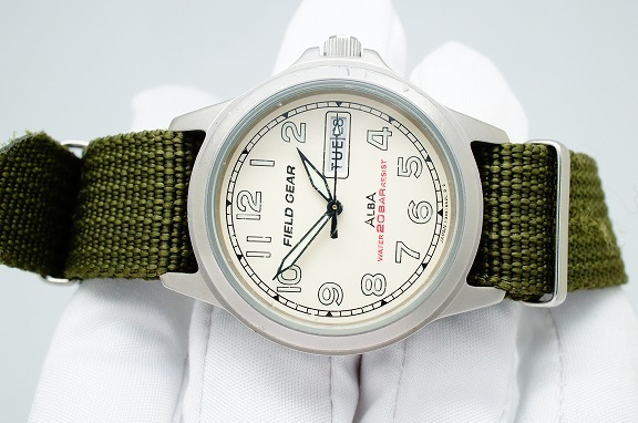 J○作動良好 SEIKO セイコー ALBA アルバ FIELD GEAR フィールド