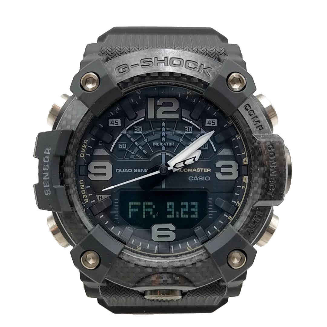 送料無料 超美品 カシオジーショック 腕時計 GG-B100 5594 3針 クォーツ アナログ デジタル アナデジ 黒 メンズ
