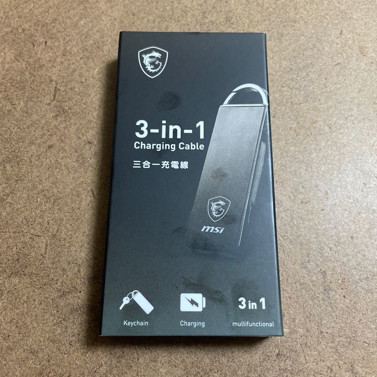 msi 3-in-1 キーチェーン 充電ケーブル Lightningケーブル　Micro USB type-b type-c 