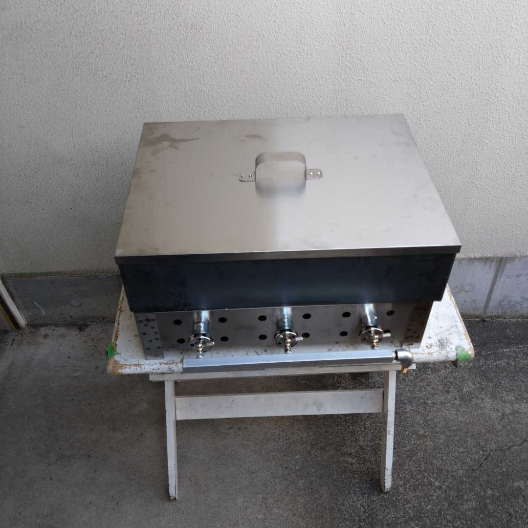  stone roasting corm iron plate boiler + gas griddle + stainless steel cover 3 point set .... Event ... shop festival . an educational institution culture festival 