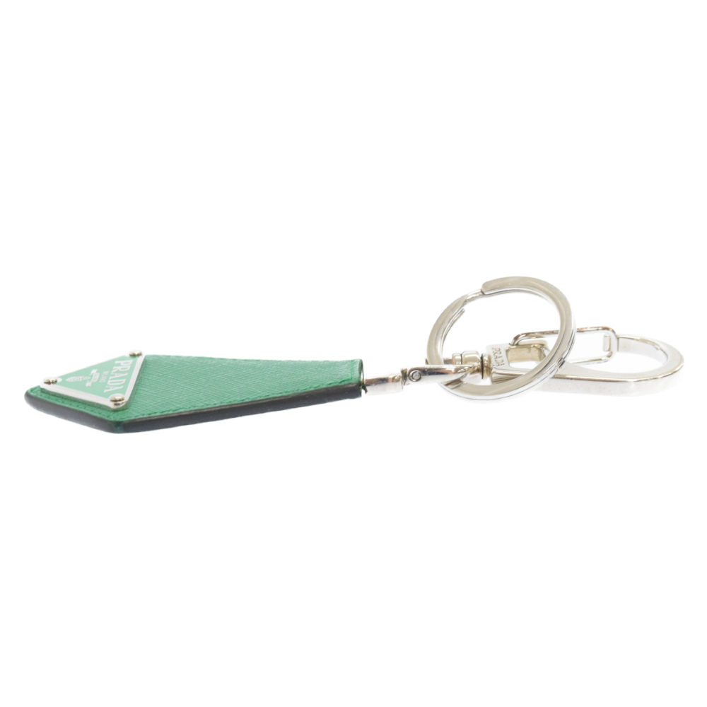  Prada safia-no leather key ring key holder green 