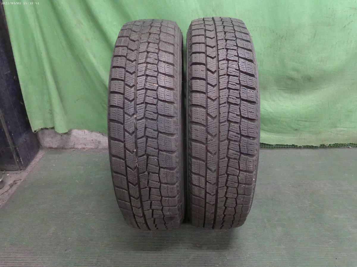 『DUNROP　ダンロップ　WINTERMAXX WM02　ウィンターマックス　155/65R14　2020年製　冬タイヤ　スタッドレスタイヤ　2本セット』_画像1