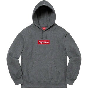 Supreme Box Logo Hooded Sweatshirt Sサイズ チャコール ボックスロゴ