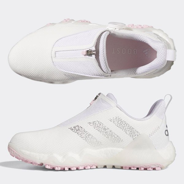 [ новый товар ] Adidas код Chaos 22 BOA женская обувь GX3944 24.5cm foot одежда белый / серебряно-металлический / прозрачный розовый 