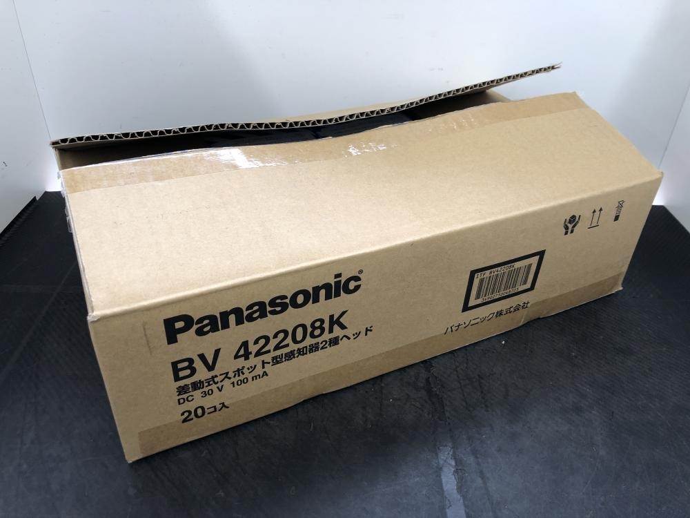 016未使用品Panasonic パナソニック 差動式スポット型感知器2種 BV42208K 20個入 開封・保管品 -  dev.alghost.com
