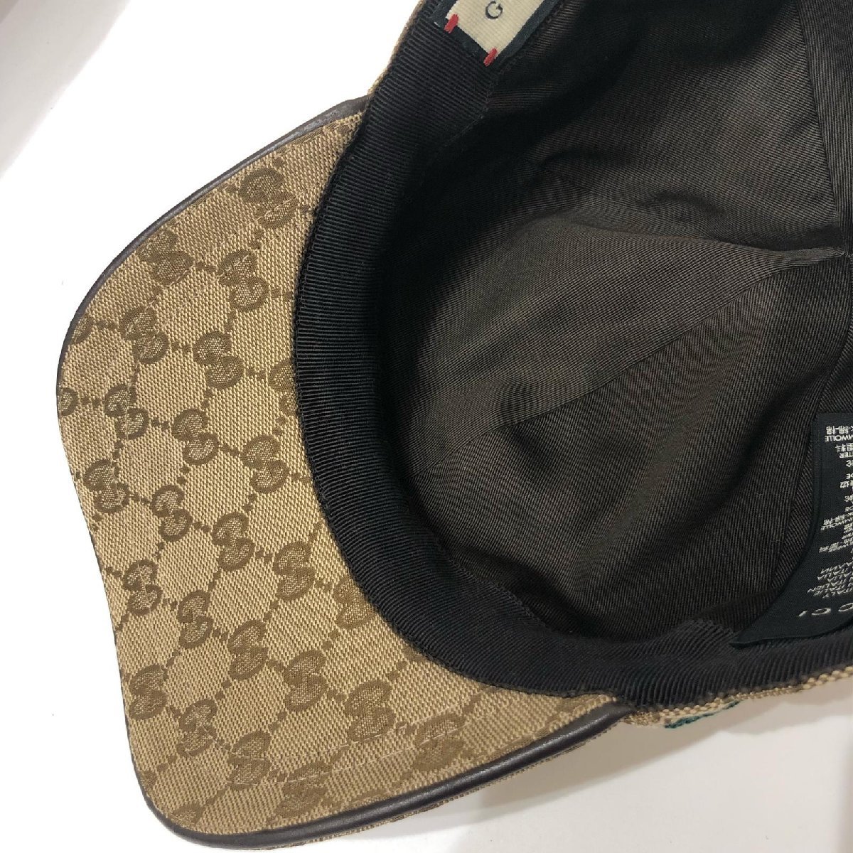 美品 GUCCI グッチ GG GGシェリー GGキャンバス キャップ ベースボール