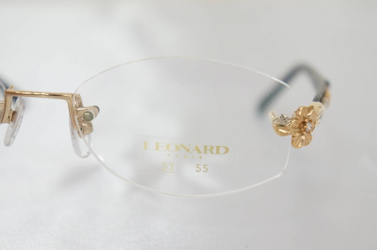 ① DAKS ダックス LEONARD レオナード 他 宝石付 メガネフレーム 5点 まとめてセット 8810070601 9