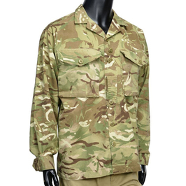 イギリス軍放出品 コンバットジャケット MTP迷彩 BDU ボタン留め [ 180/120 / 良い ] 軍払い下げ品_画像2