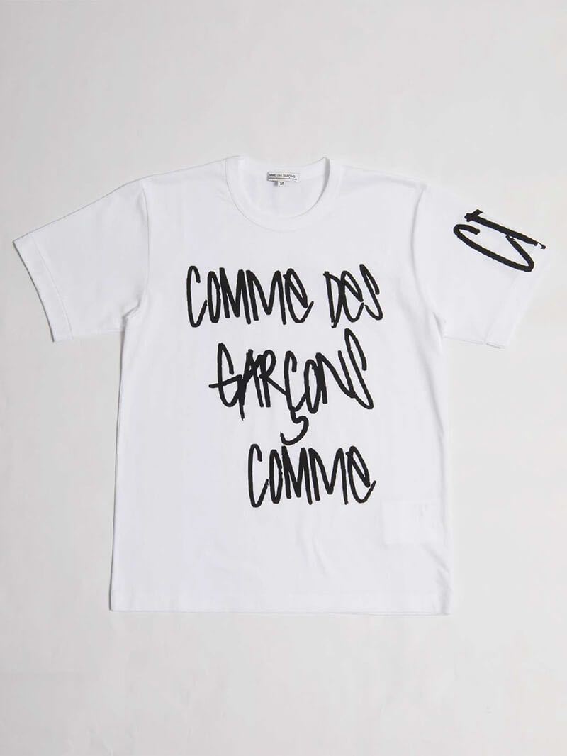 COMME des GARCONS コムデギャルソン 路面店限定 半袖Tシャツ ロゴTシャツ Mサイズ ロゴ 半袖 Tシャツ カットソー サイズM ギャルソン