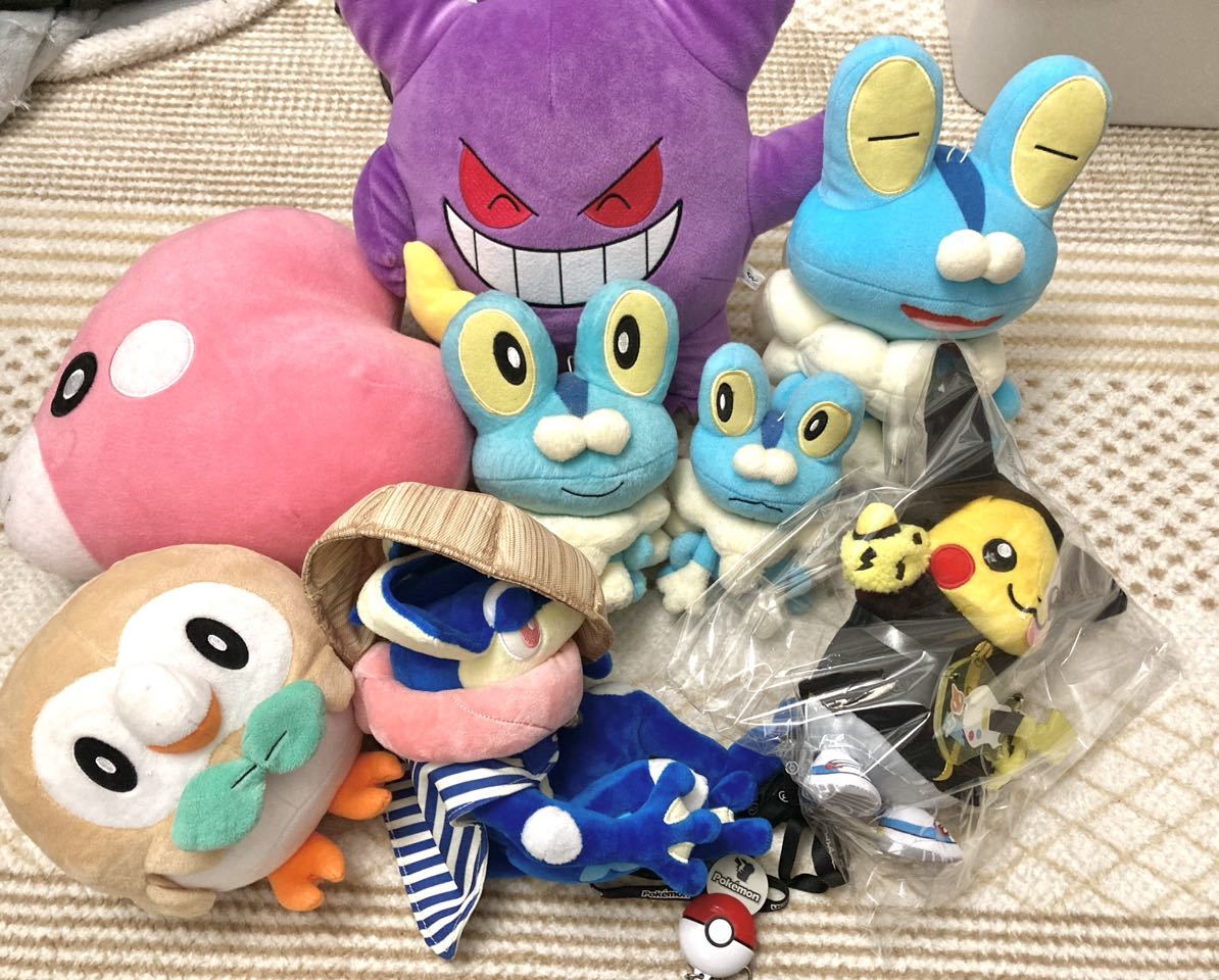 ぬいぐるみ まとめ売り セット8体 ストラップ1種 ケロマツ ゲッコウガ ゲンガー 他 開催中 ぬいぐるみ まとめ売り セット8体 ストラップ1種 ケロマツ ゲッコウガ ゲンガー 他 開催中