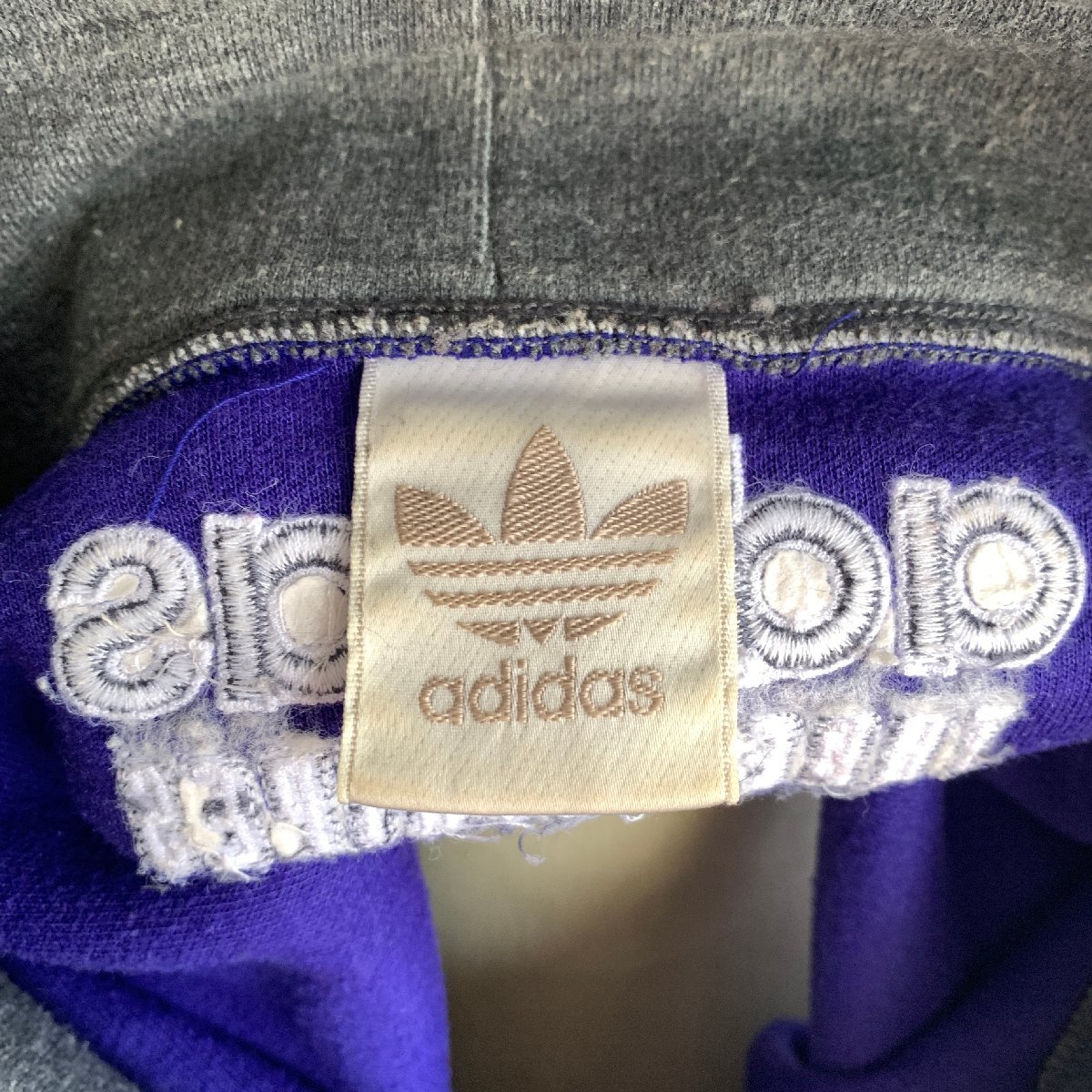 アメリカ古着 90年代 オールド アディダス ハイネック プルオーバー スウェット パープル M size U.S Used Clothing Old adidas Pullover