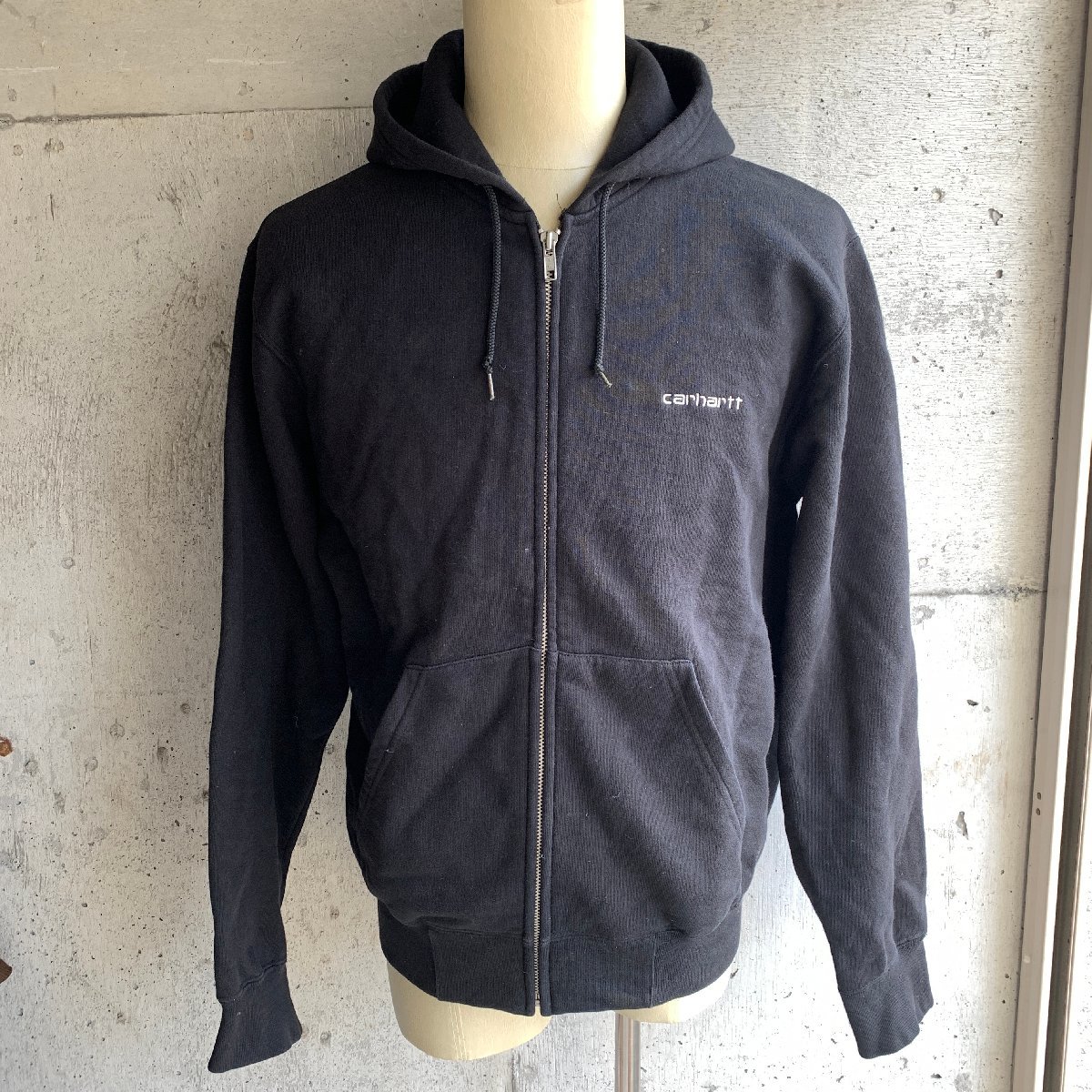 アメリカ古着 カーハート フルジップ スウェット パーカー ブラック S size U.S Used Clothing carhartt Fullzip Hoodie Sweat