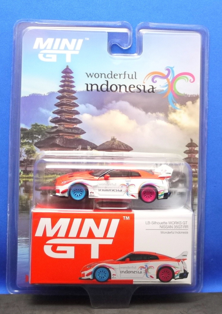 1/64 MINI-GT LB-Silhouette WORKS GT Nissan 35GT-RR バージョン1 Wonderful Indonesia (インドネシア限定)【384】 LBWK ●_画像1