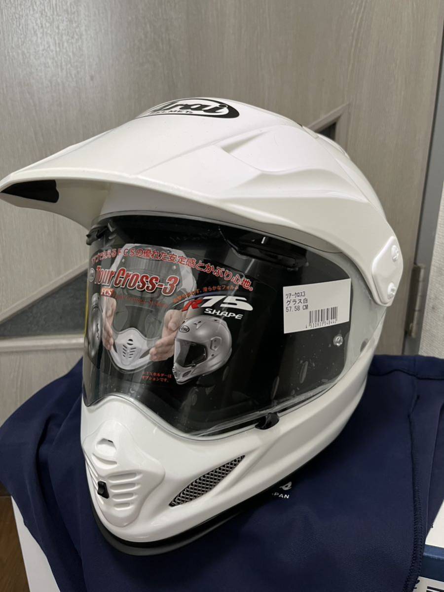 ポイント5倍 新品 アライ ツアークロス3 グラスホワイト 未試着 - 通販