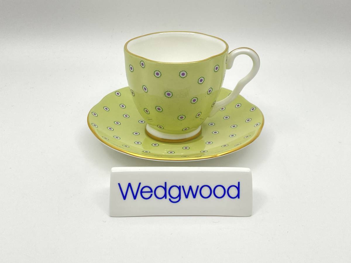 ＊新品未使用＊ WEDGWOOD ウェッジウッド HARLEQUIN POLKA DOT Tea Cup Set ハーレクィン ポルカードット ティーカップ セット *T807_画像1