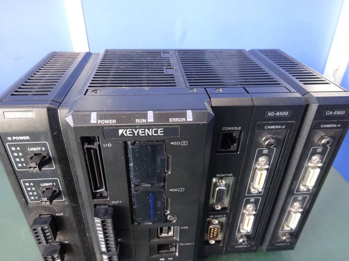 KEYENCE　キーエンス　CV-8500　CA-E800　CA-DC21E　マルチカメラ画像システム　動作確認済み　⑦_画像6