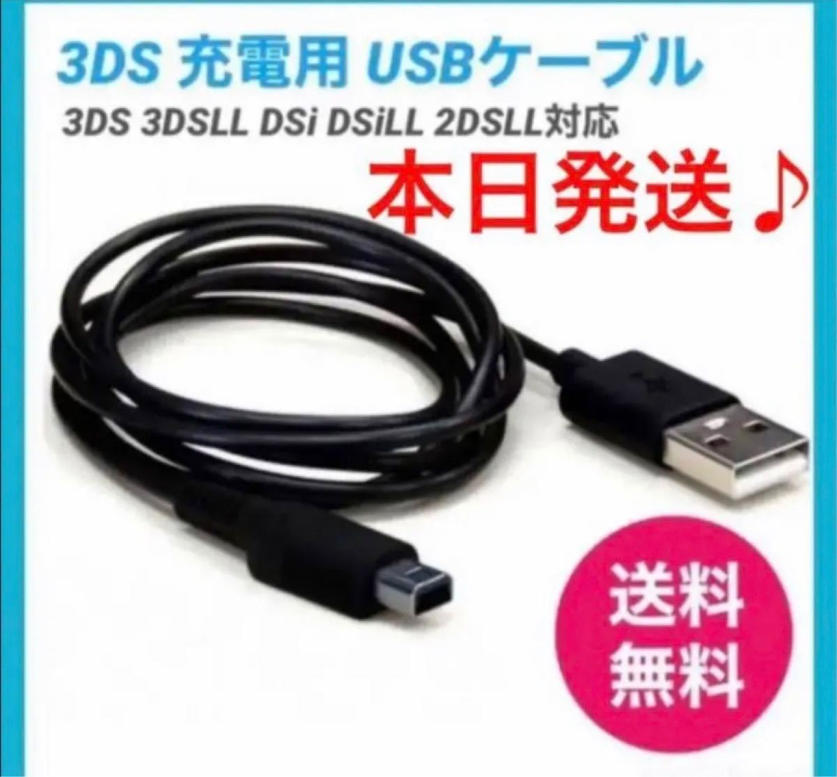 本日発送Nintendo 3DS2DS対応 充電器ケーブルm