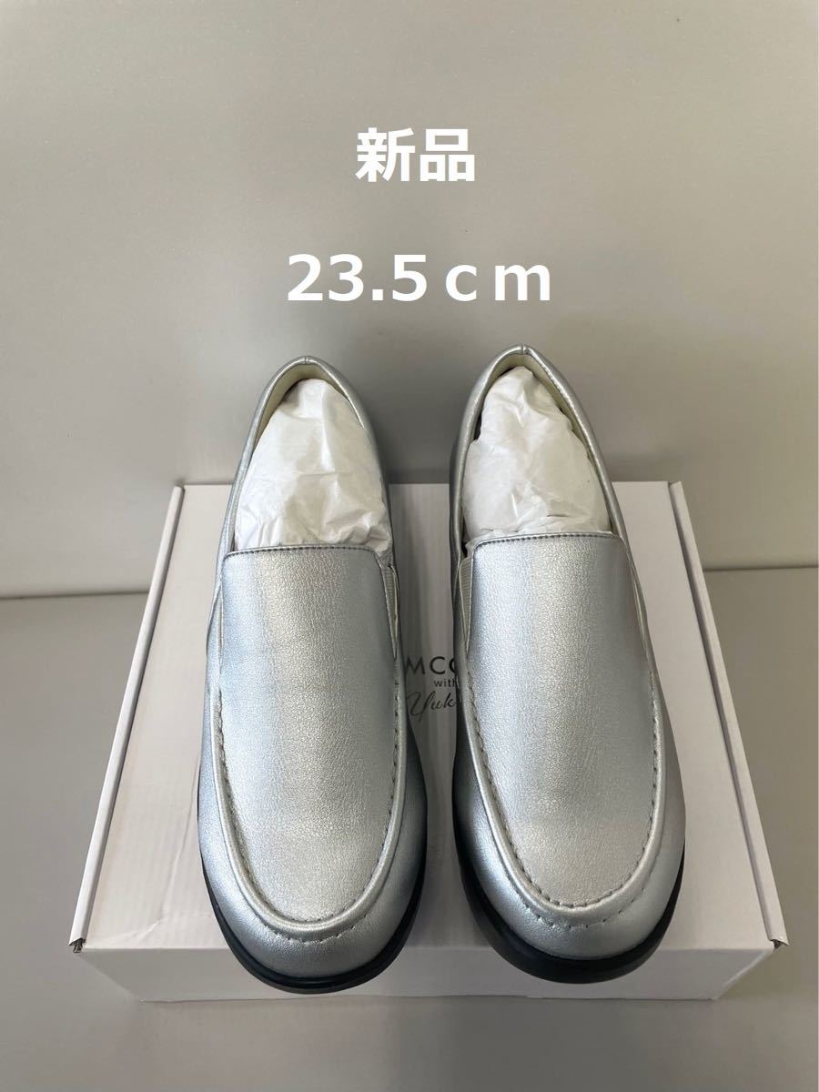 (新品)23.5cm SLIM COACH スリムコーチ エクササイズローファー (シルバー)