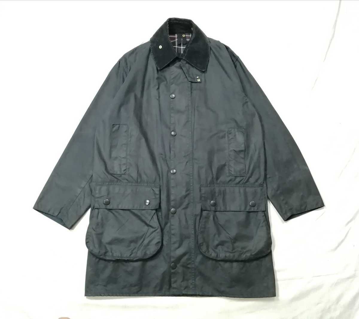 美品 1994s BARBOUR border c38 3クレスト バブアー ボーダー ネイビー