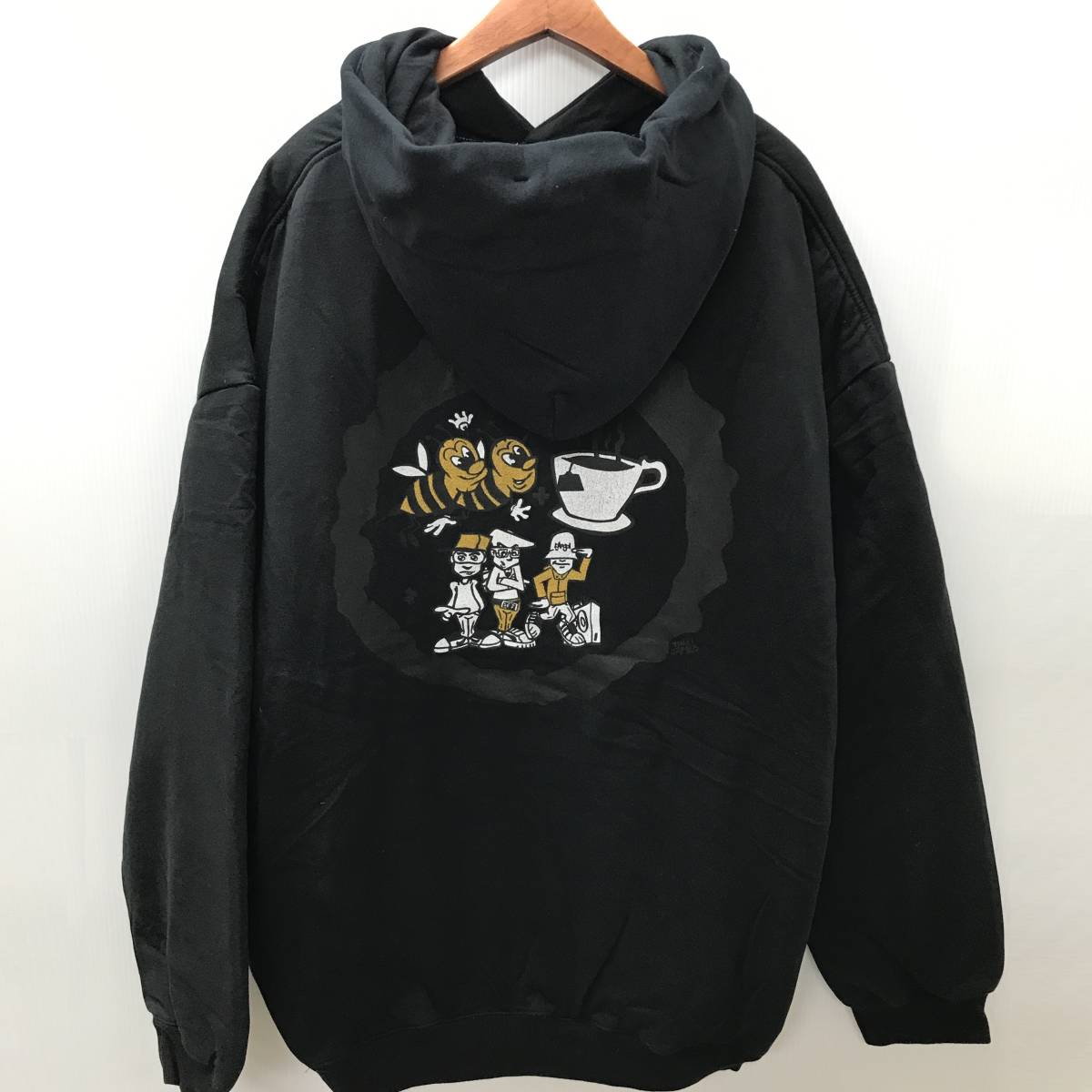未使用 /M/ 西川ダウン ブラック コラボスウェットパーカー ビッグシルエット アウター ナノユニバース nanouniverse NISHIkAWA 黒 野口強 7
