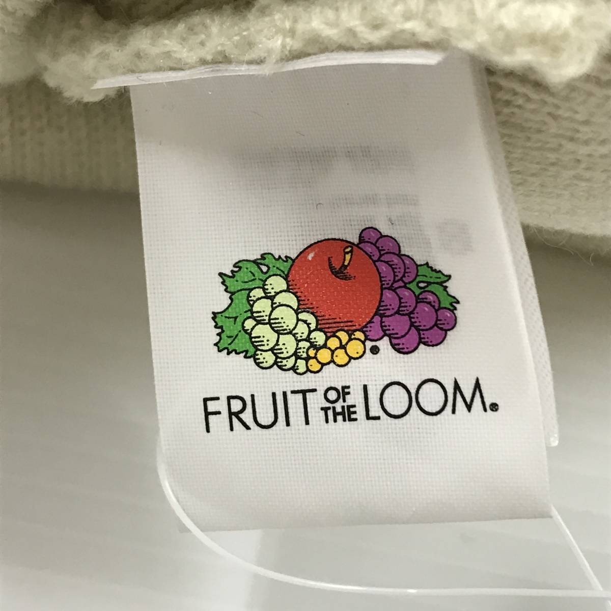 未使用 FRUIT OF THE LOOM ホワイト ニットキャップ メンズ レディース アウトドア タグ ロゴ アンナマガジン コラボ フルーツオブザルーム_画像7