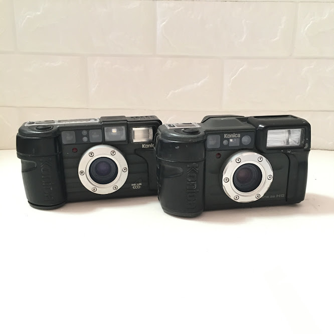 動作未確認*2点セット!! konica コニカ 現場監督 LENS 28 HG / 28 WB