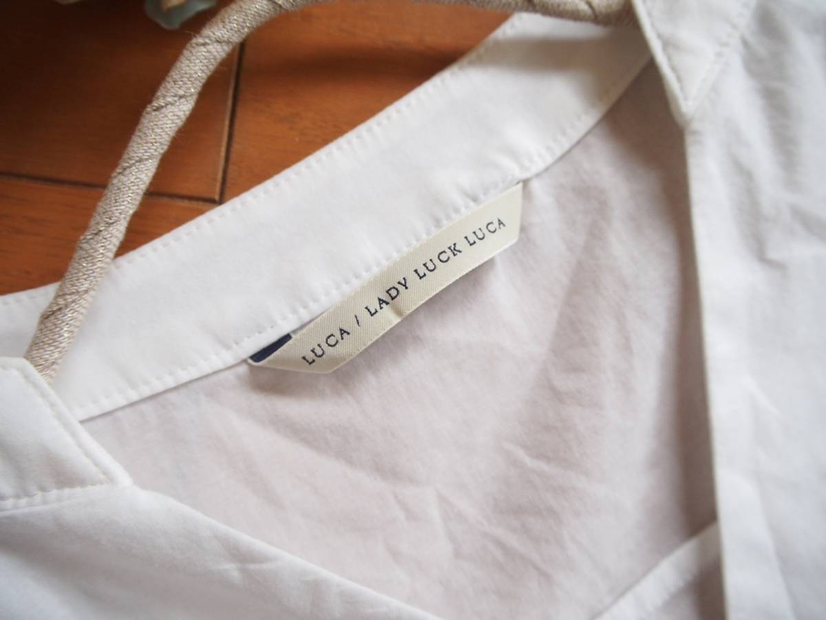 LUCA Luka袖子絲帶設計上衣白色 原文:LUCA ルカ 袖リボンデザインブラウス 　白　