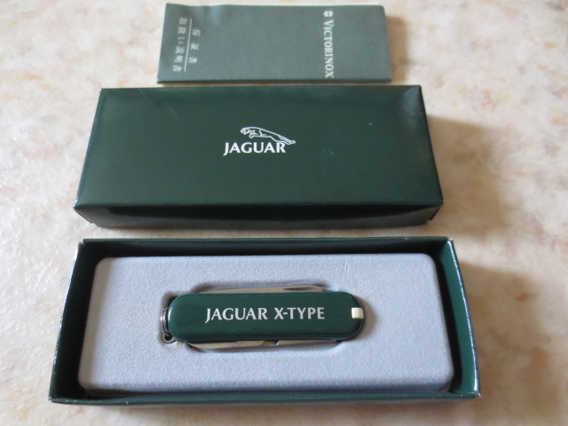  Jaguar * Victorinox нож * в коробке * новый товар & не использовался товар *JAGUAR*X-TYPE* Британия машина *XJ*XF*XE*F-PACE*CDEF модель *007 скрепление машина 