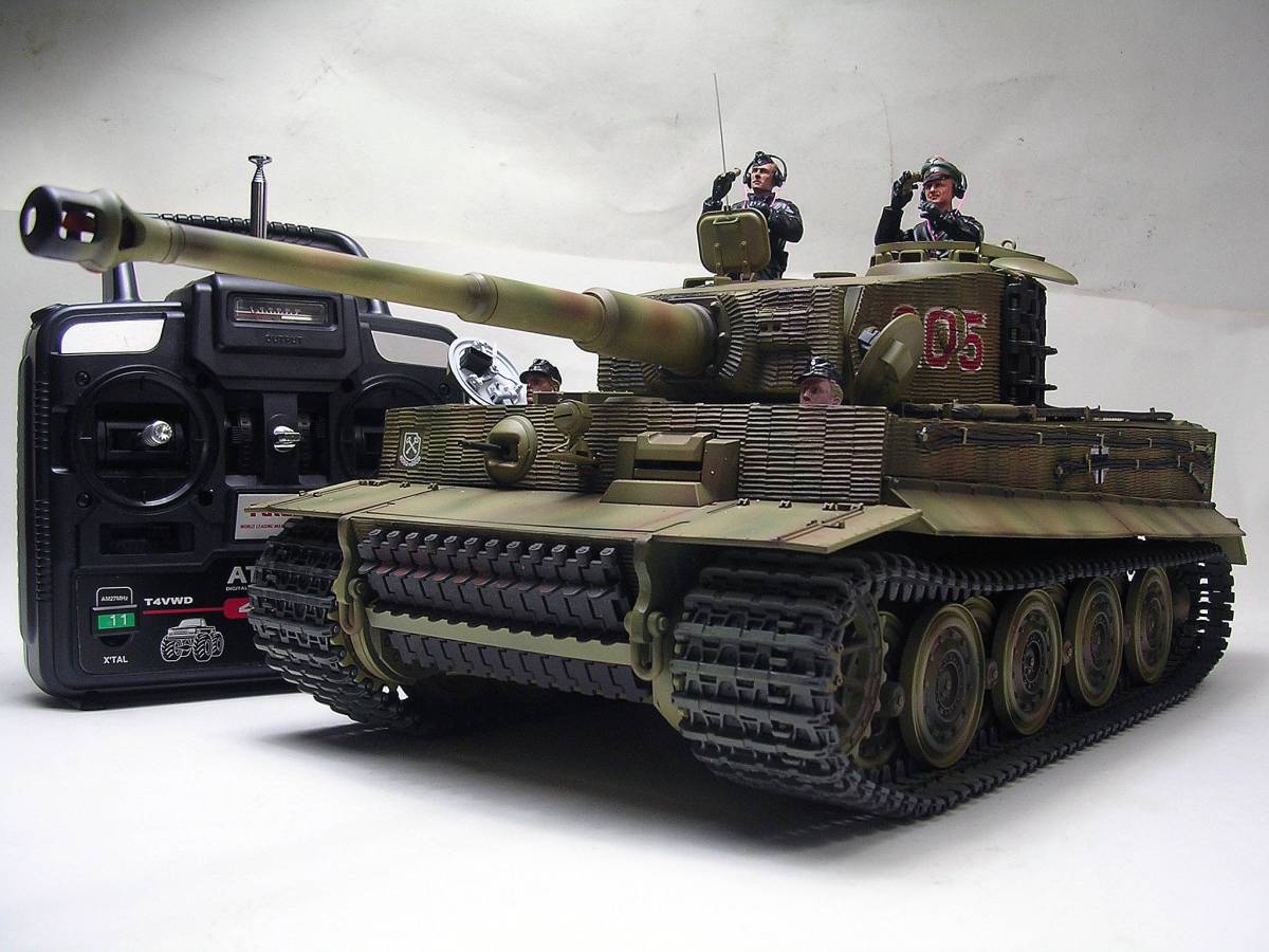  work reservation goods! Tamiya 1/16 Germany Tiger Ⅰ initial model . latter term type . modified 