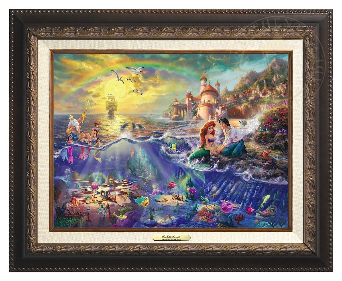 Disney Fine Art ディズニーファインアート リトルマーメイド　アリエル　限定 レア　Thomas Kinkade_画像1