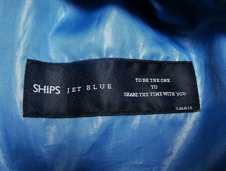 *SHIPS Jet Blue Ships nylon hood jacket parka (S)