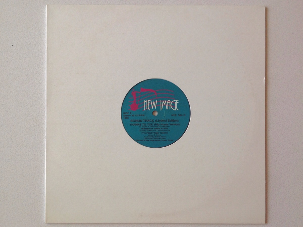 SINNAMON - Always There / Thanks To You (Hip House Version) / It\'s Party Time Tonight - US original 12 -inch / Darryl Payne