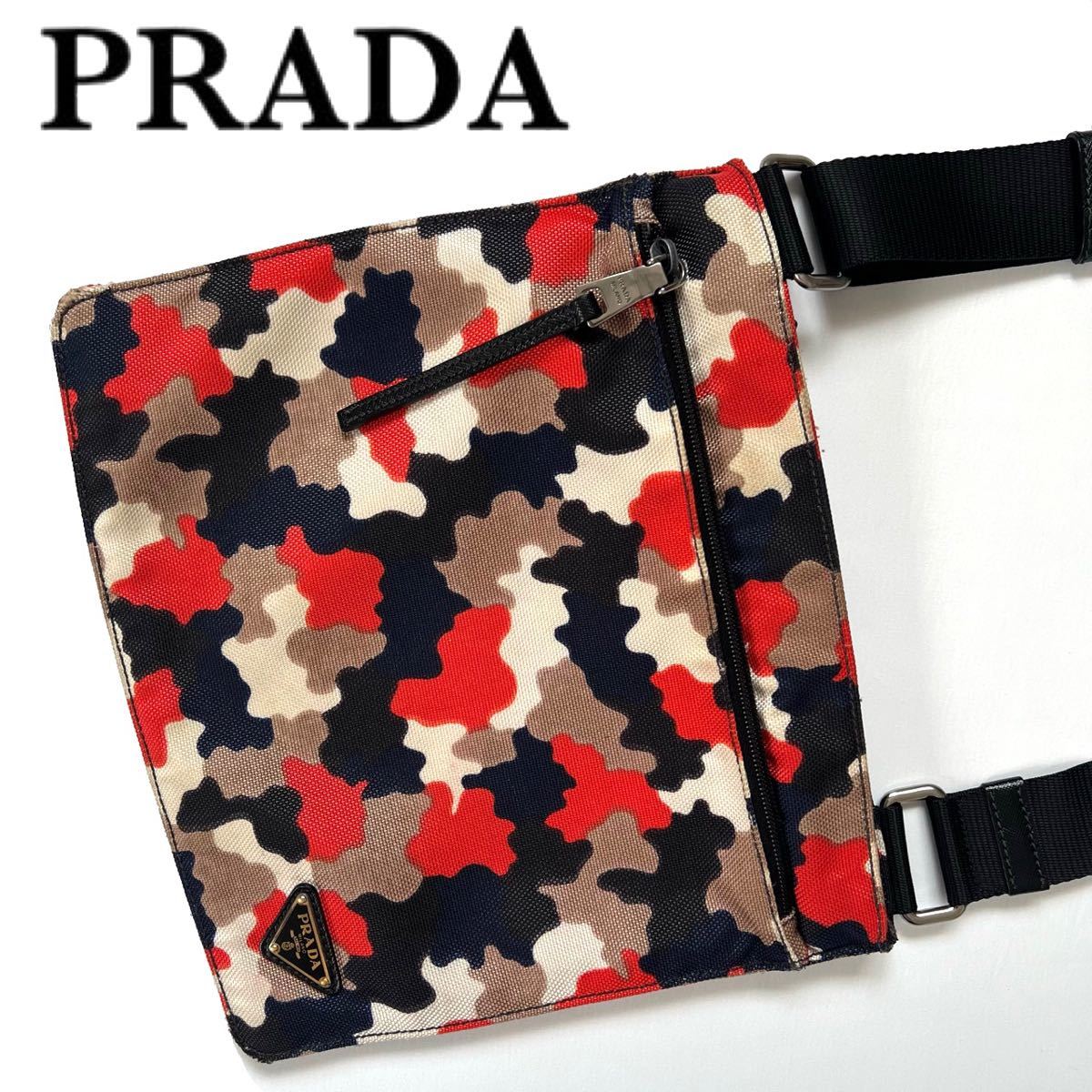 ヤフオク! - 【送料無料】PRADA プラダ 迷彩 ショルダーバッグ サ...