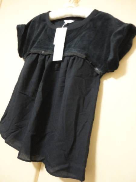  new goods 5040 jpy Vert Dense tops ( M ) tag attaching unused black short sleeves black two next . Point .. coupon use 