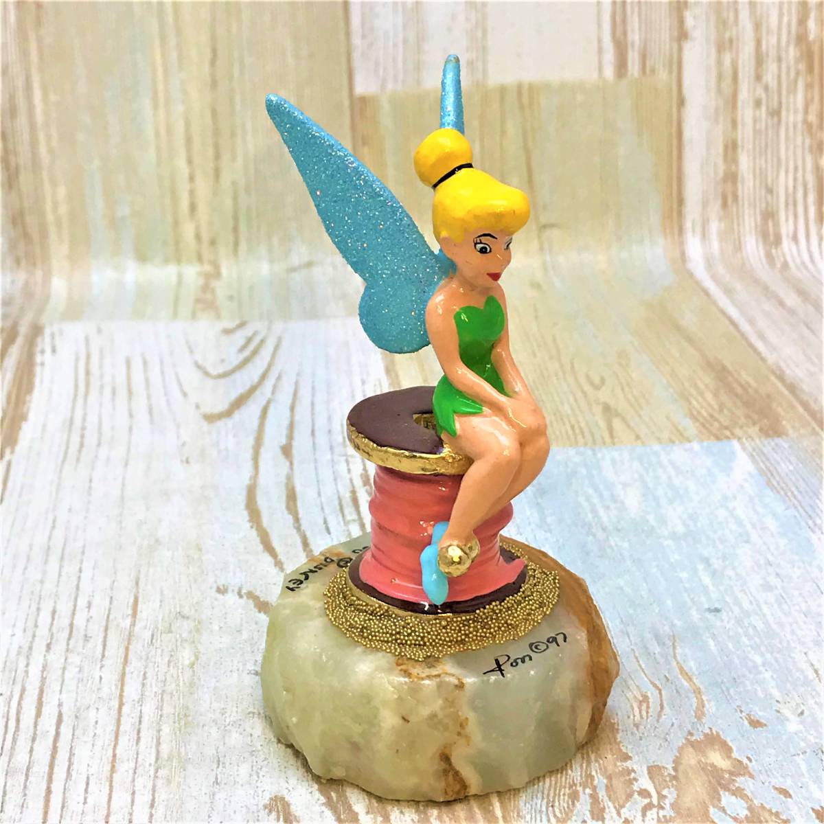 限定5000個 レア★ピーターパン Peter Pan ティンカーベル Tinker Bell ロンリー コレクション★ディズニー Disney フィギュア 大理石 金属_画像8