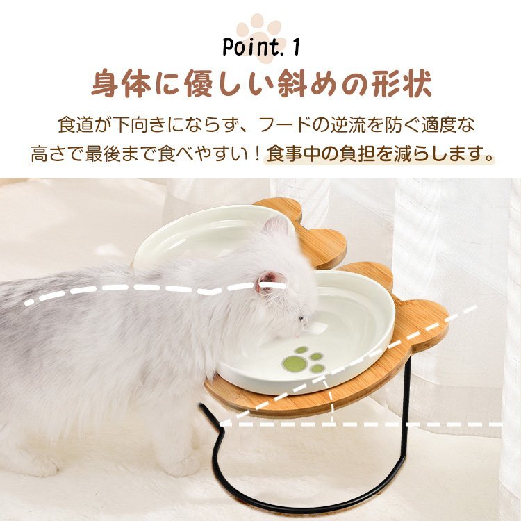  домашнее животное столик для мисок двойной капот миска еда .... лапа керамика pt069